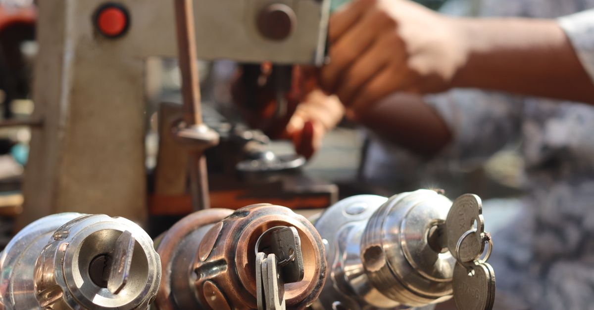locksmith unlocking front door — Westbury Locksmiths